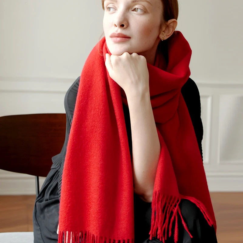 100% Wool Solid Colors Scarf