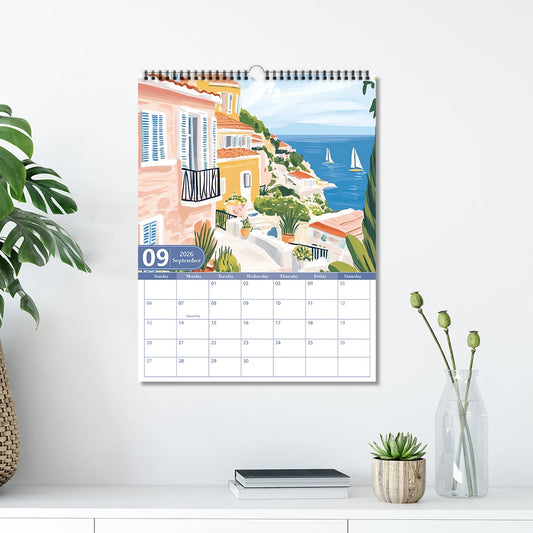 2026 Italian Art Wall Calendar - Christmas Gift
