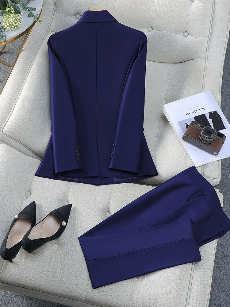 Women's 3 Pcs Vest, Blazer, and Trousers Suit