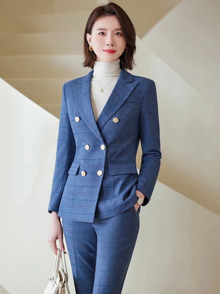 Plaid Formal Women's Suit