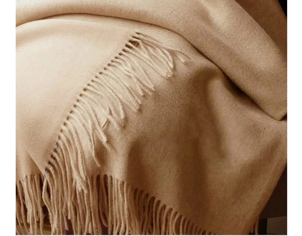 100% Wool Solid Colors Scarf