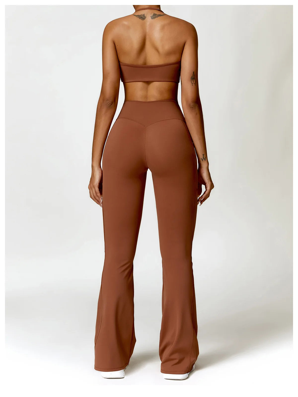 High Waist Wide Leg Workout Trousers Flare Leggings