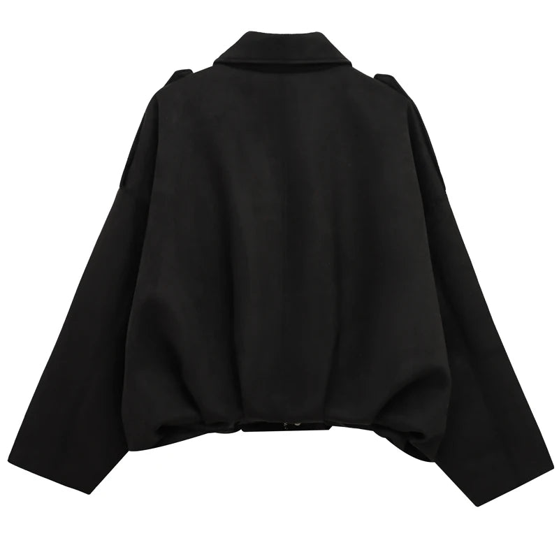 Women's Suede Bomber Jacket