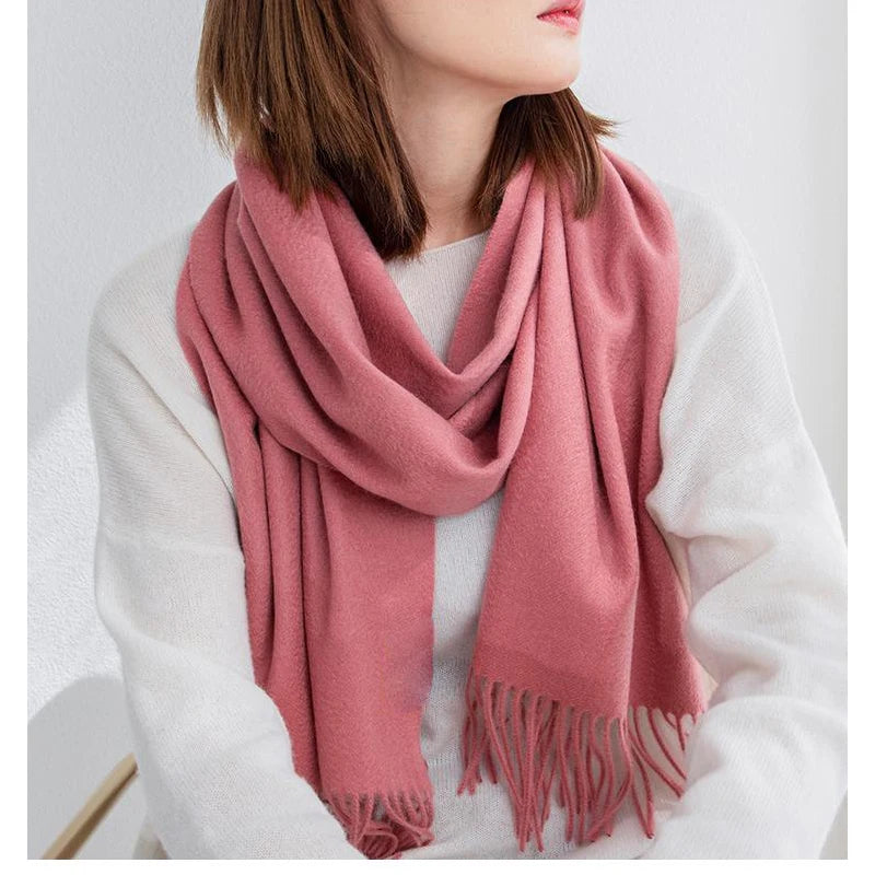 100% Wool Solid Colors Scarf