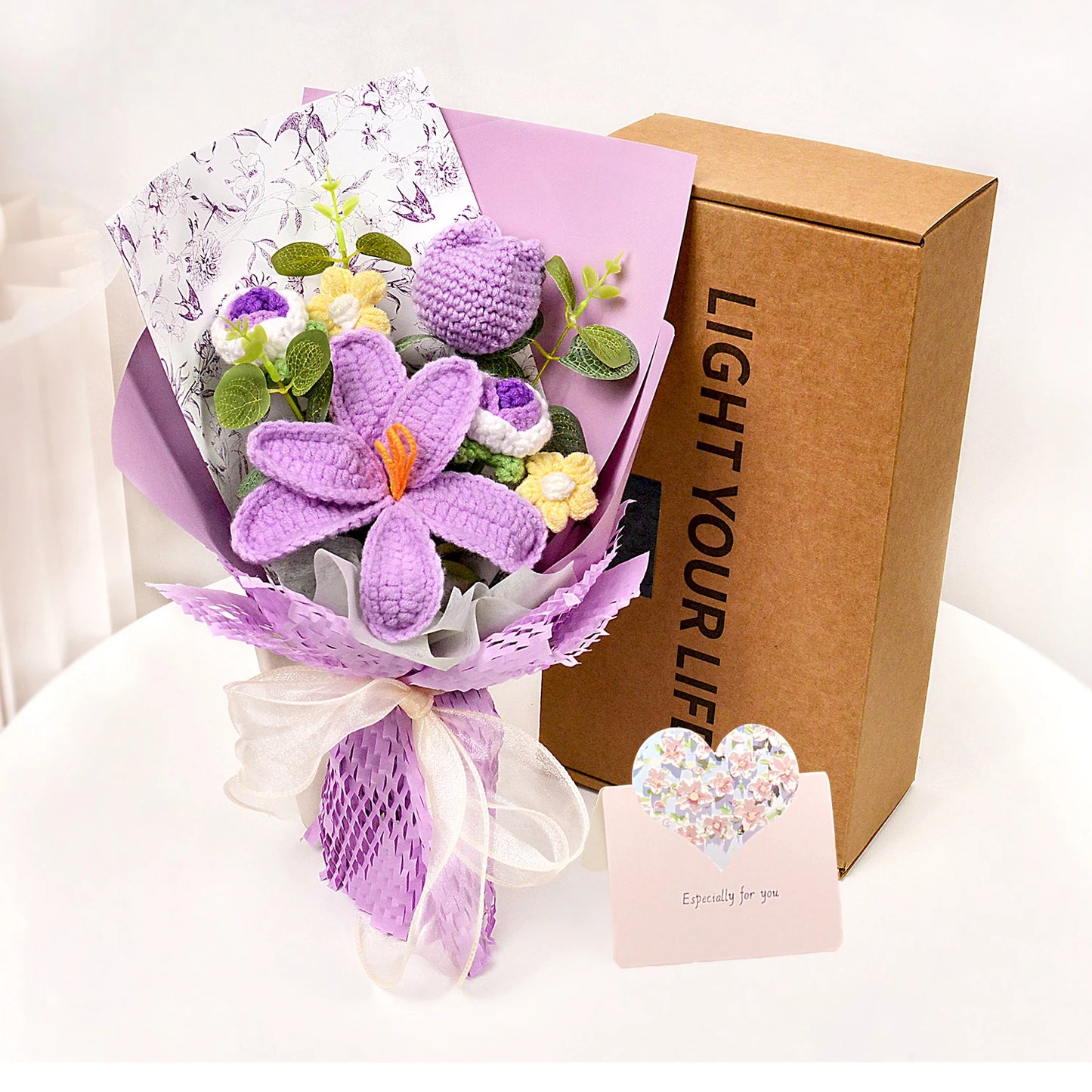 Handmade Crochet Tulip Bouquet – Valentine’s Day Gift for Her