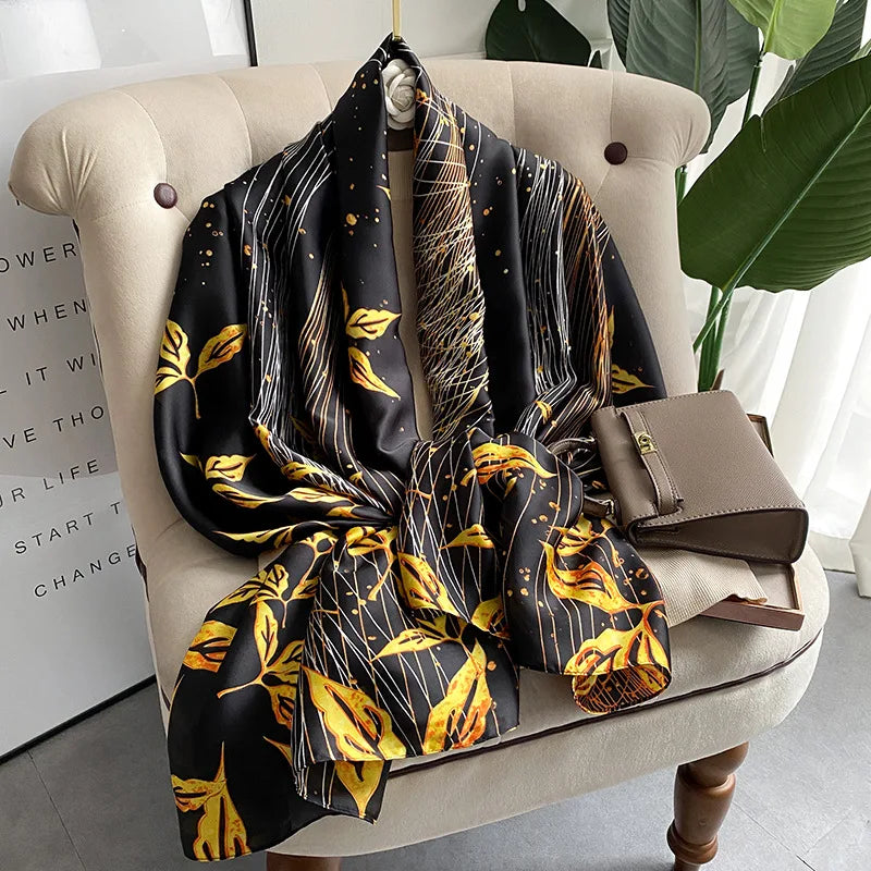 Large Silk Feel Scarf (180*90CM) Shawl Scarf