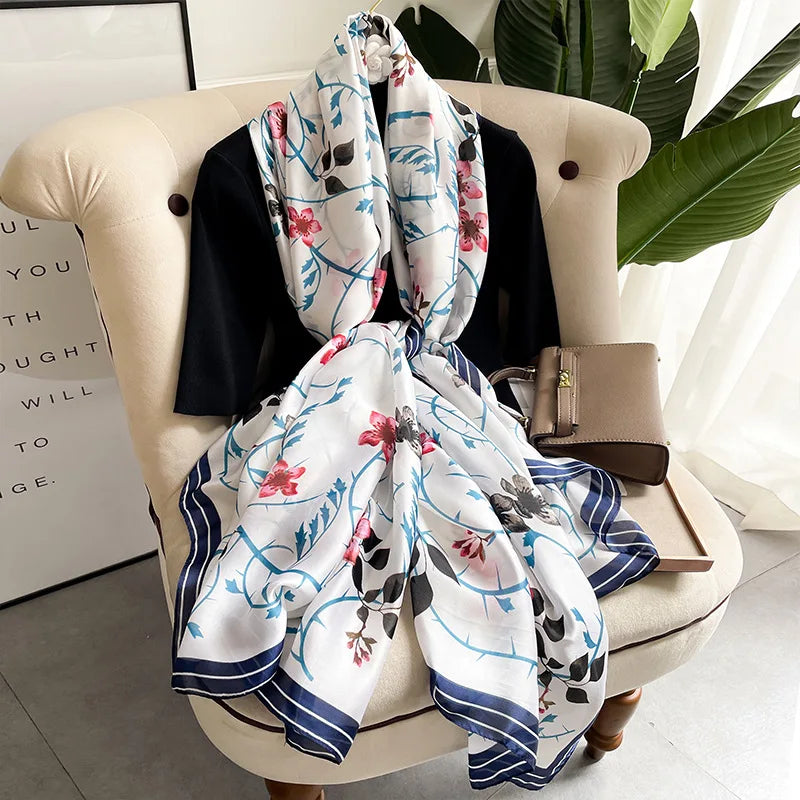 Large Silk Feel Scarf (180*90CM) Shawl Scarf
