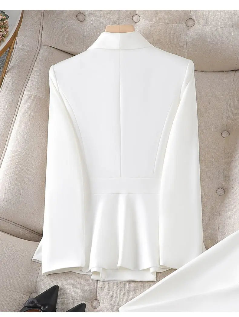 Women’s Formal Suit – Single Button Blazer & Ankle-Length Pencil Pants