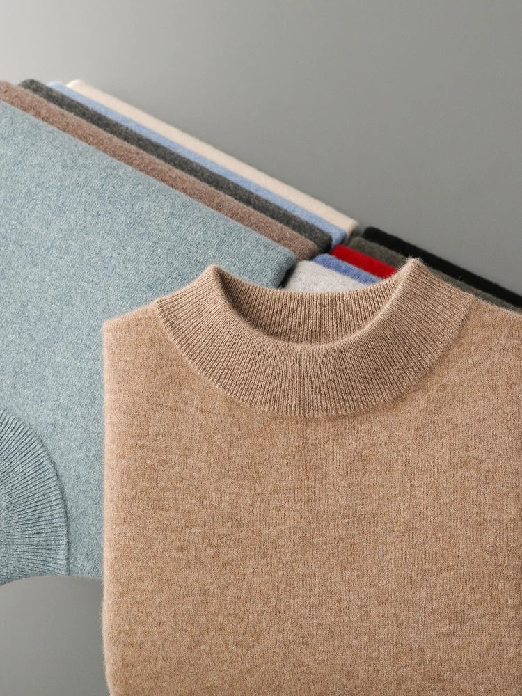 Men's 100% Merino Wool Crewneck Sweater