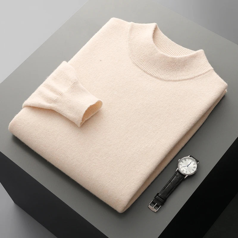 Men's 100% Merino Wool Crewneck Sweater