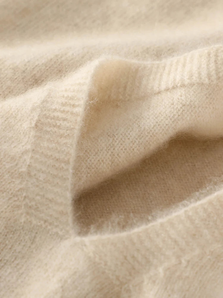 100% Merino Wool Sleeveless Turtleneck Basic Sweater