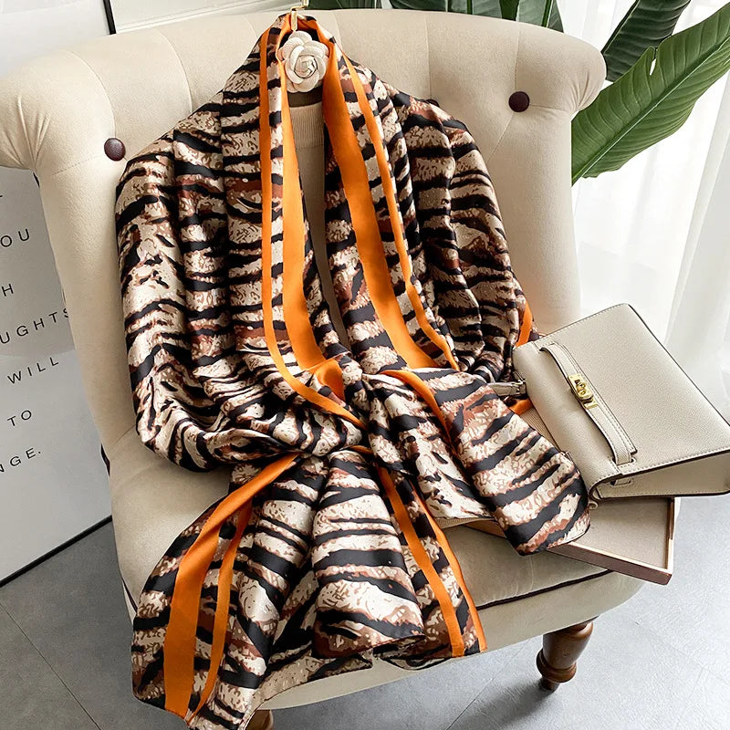 Large Silk Feel Scarf (180*90CM) Shawl Scarf