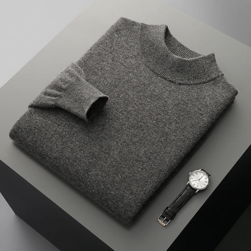 Men's 100% Merino Wool Crewneck Sweater