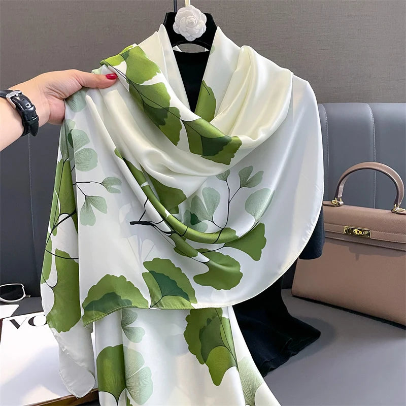 Large Silk Feel Scarf (180*90CM) Shawl Scarf