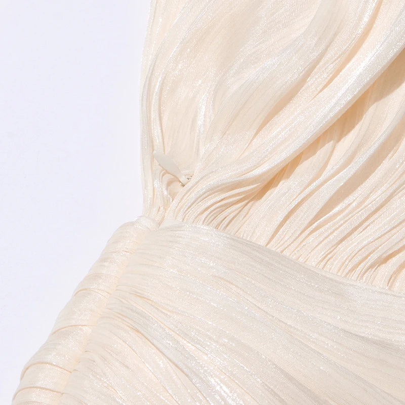 Long Sleeve Ruffle Details Mini Dress