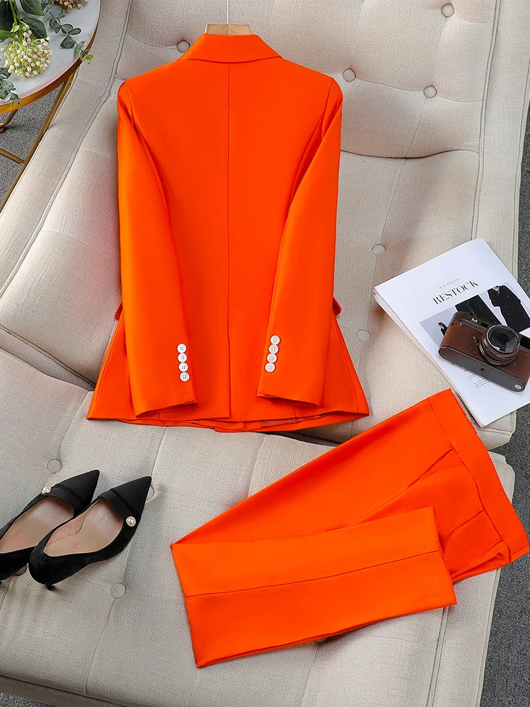 Women's 3 Pcs Vest, Blazer, and Trousers Suit
