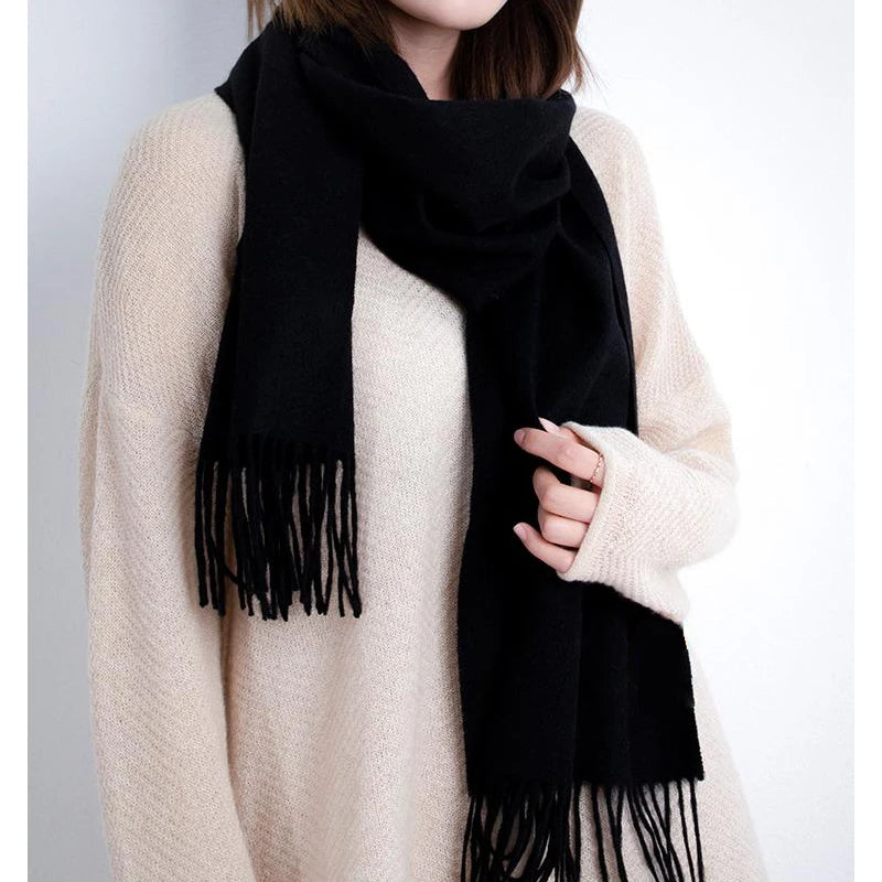 100% Wool Solid Colors Scarf