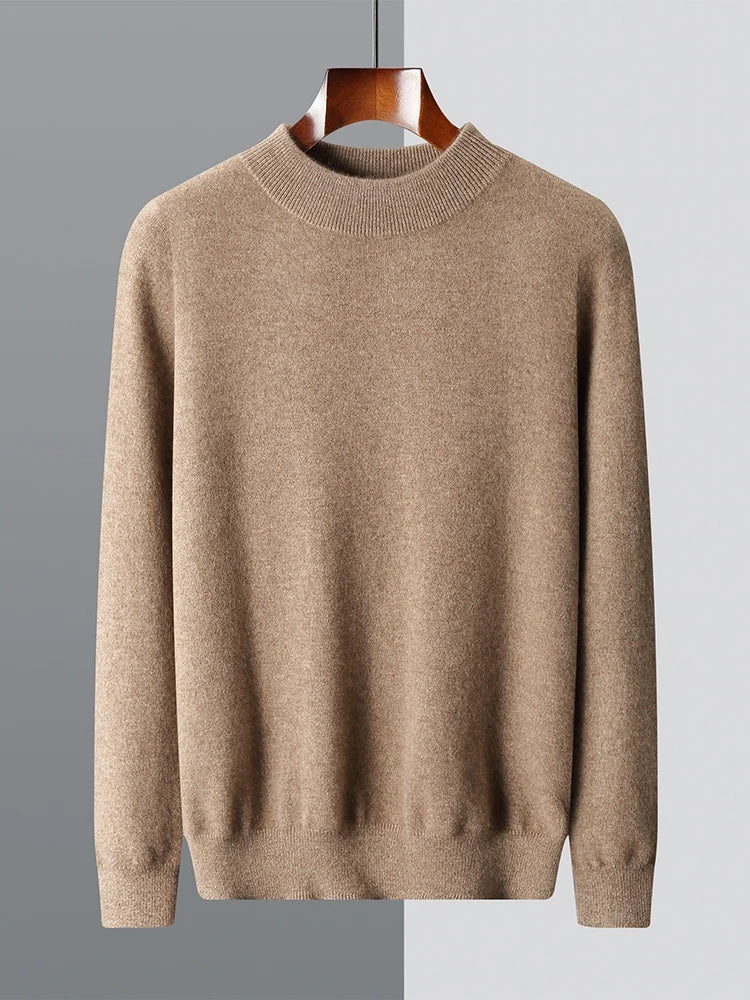 Men's 100% Merino Wool Crewneck Sweater