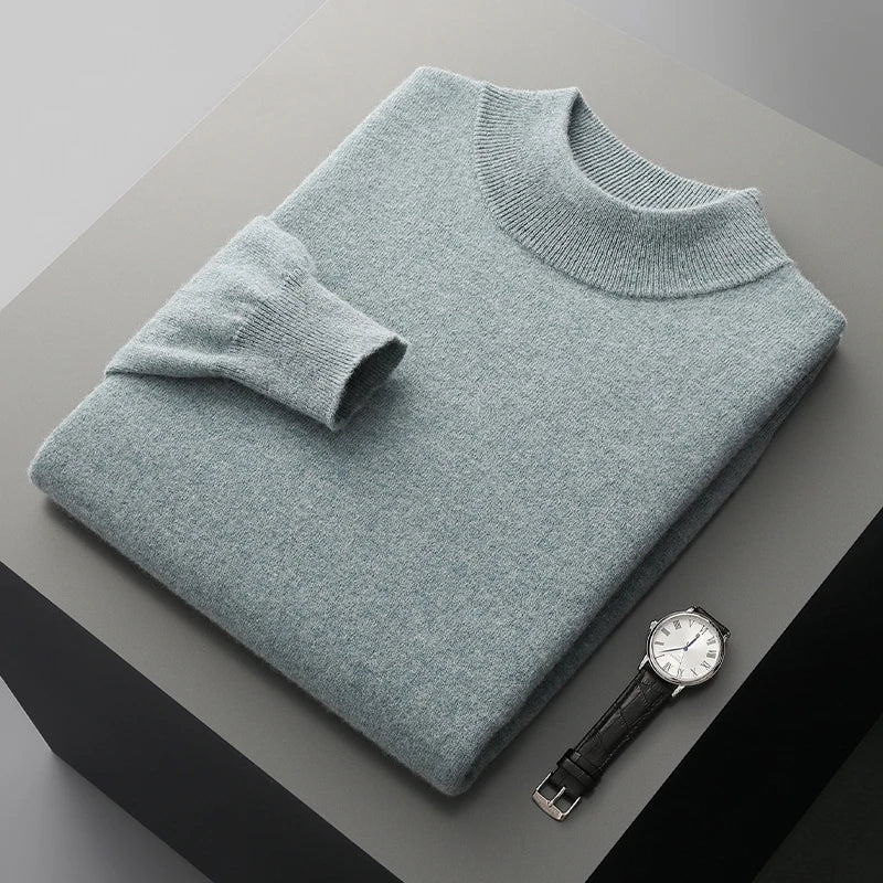 Men's 100% Merino Wool Crewneck Sweater
