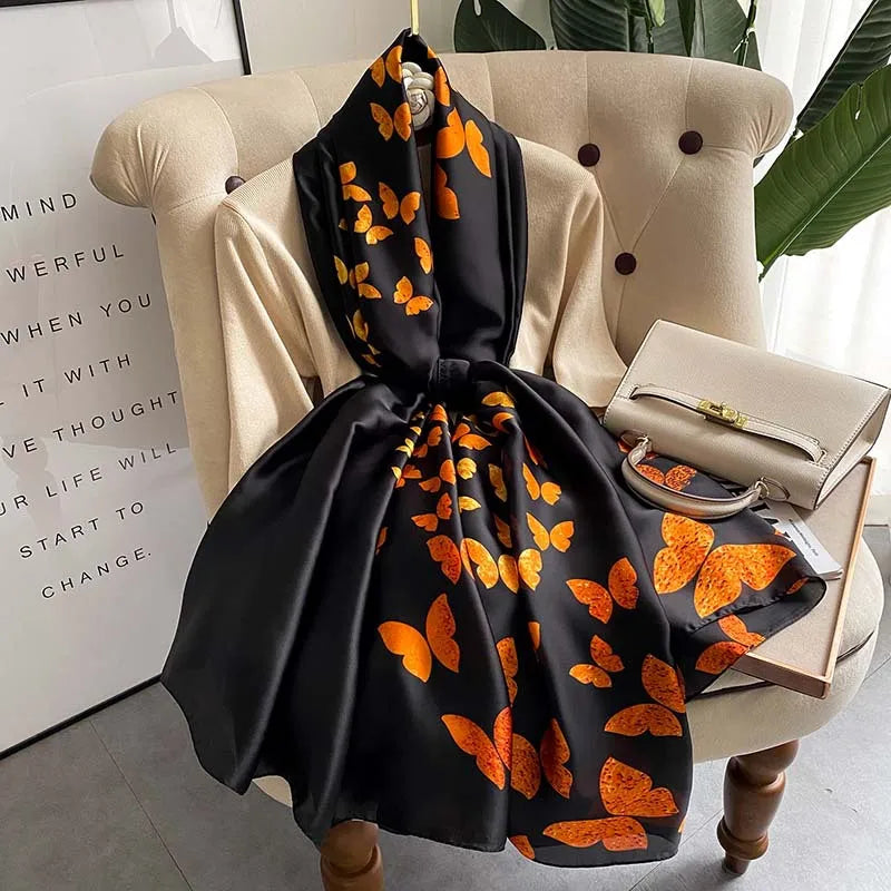 Large Silk Feel Scarf (180*90CM) Shawl Scarf