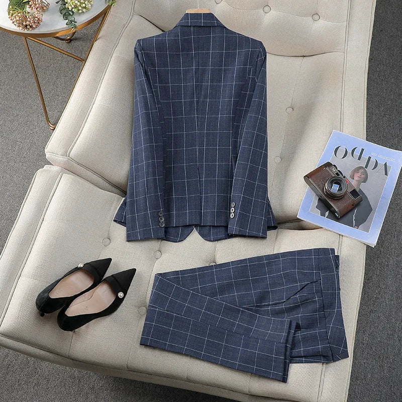 Women's Plaid Pantsuits