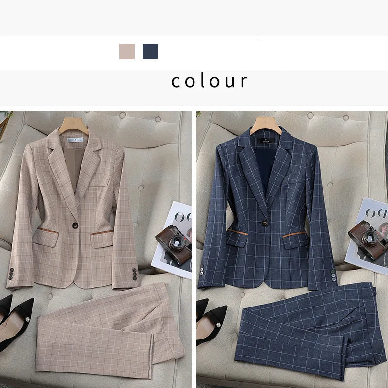 Women's Plaid Pantsuits