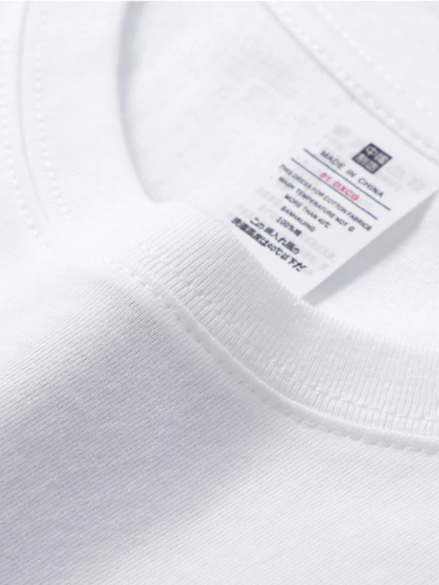 100% Cotton Basic Solid Color T-Shirt