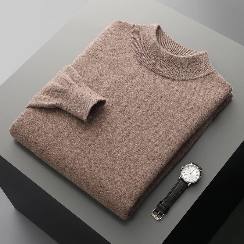 Men's 100% Merino Wool Crewneck Sweater