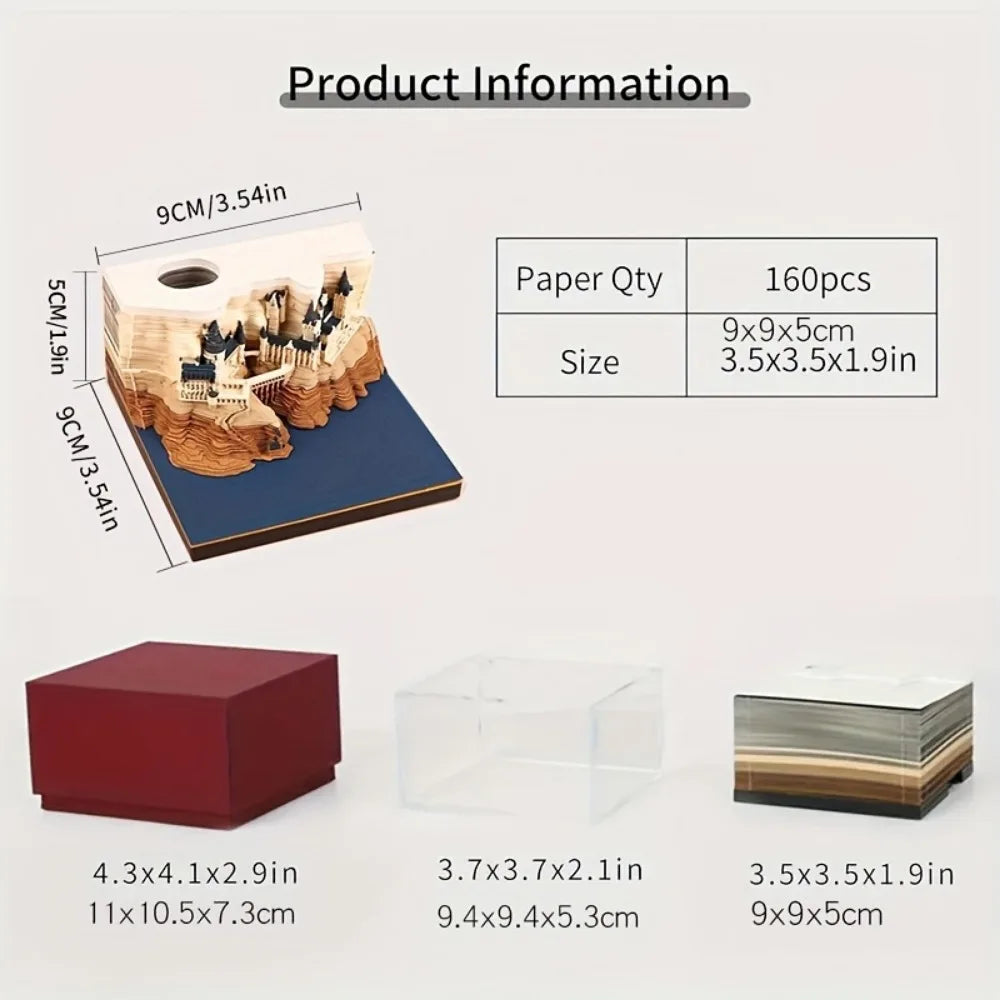 2025 Pop-Up 3D Desk Castle Calendar