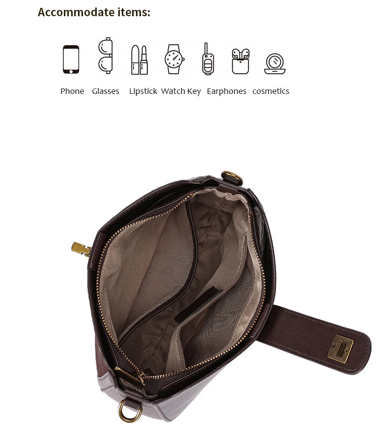 Genuine Leather Cross Body Bag
