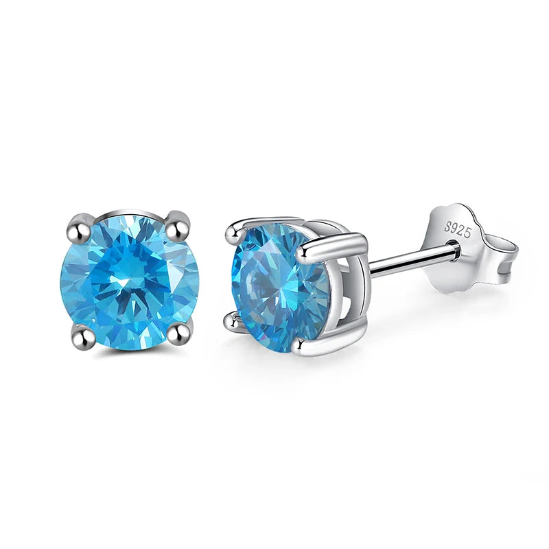 Moissanite Stud Earrings - Christmas, Anniversary Gift