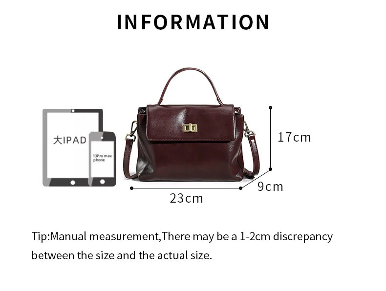 Genuine Leather Handbag