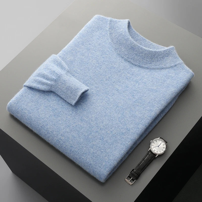 Men's 100% Merino Wool Crewneck Sweater