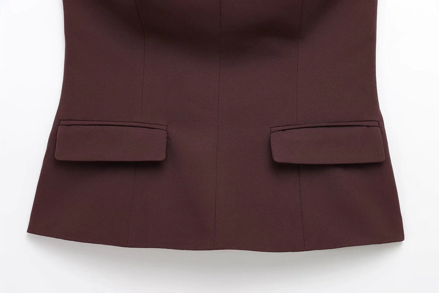 Strapless Blazer Design Crop Top