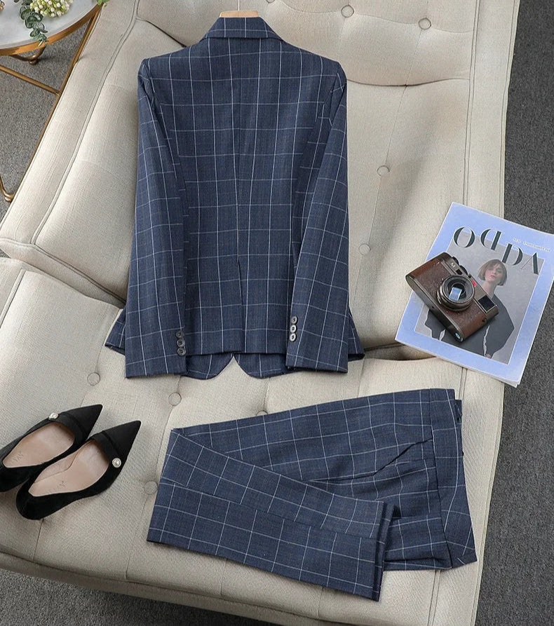 Women's Plaid Pantsuits