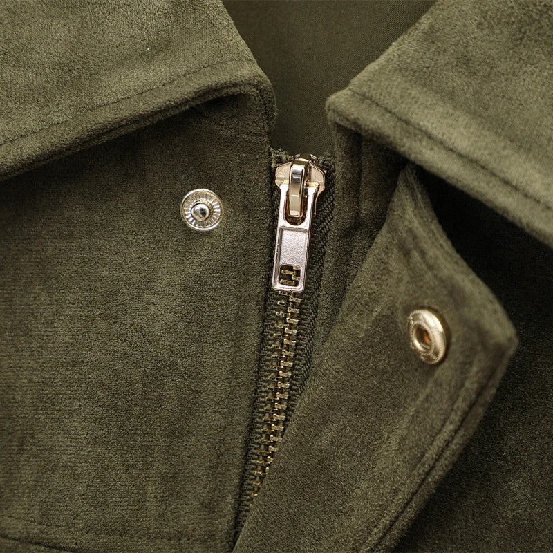 Women's Suede Bomber Jacket