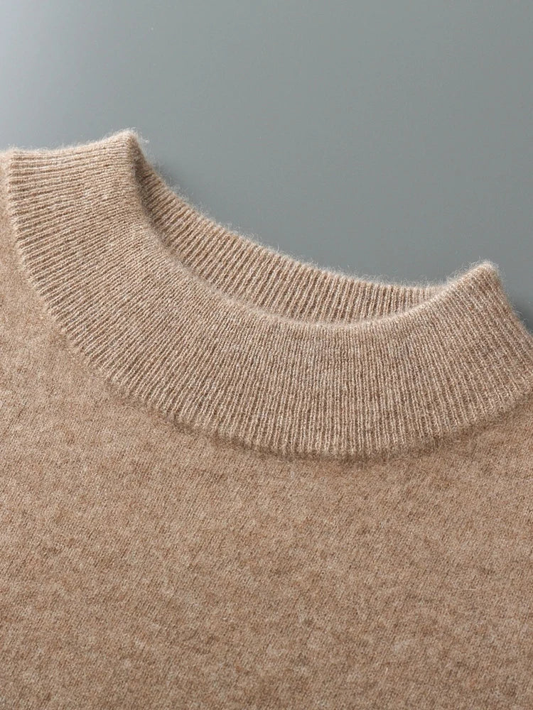 Men's 100% Merino Wool Crewneck Sweater