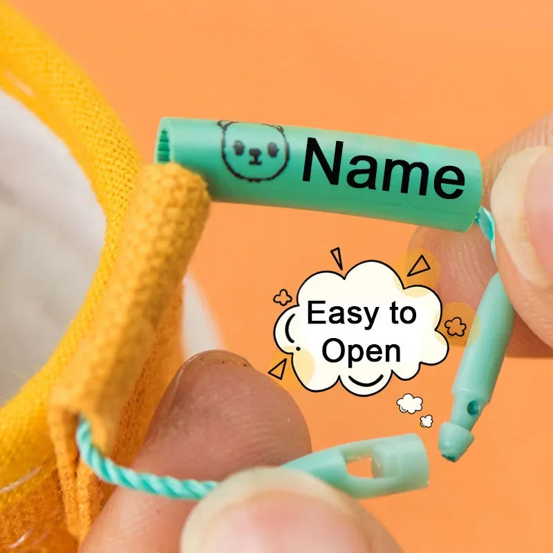 20 Pcs Custom Personalized Rope Name Tags for Daycare, Preschool, and School Supplies