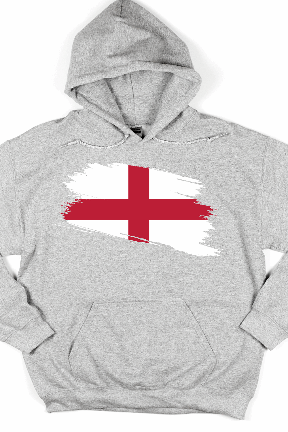 England Flag Printed Cotton Hoodie - Perfect for Patriotic Fans!