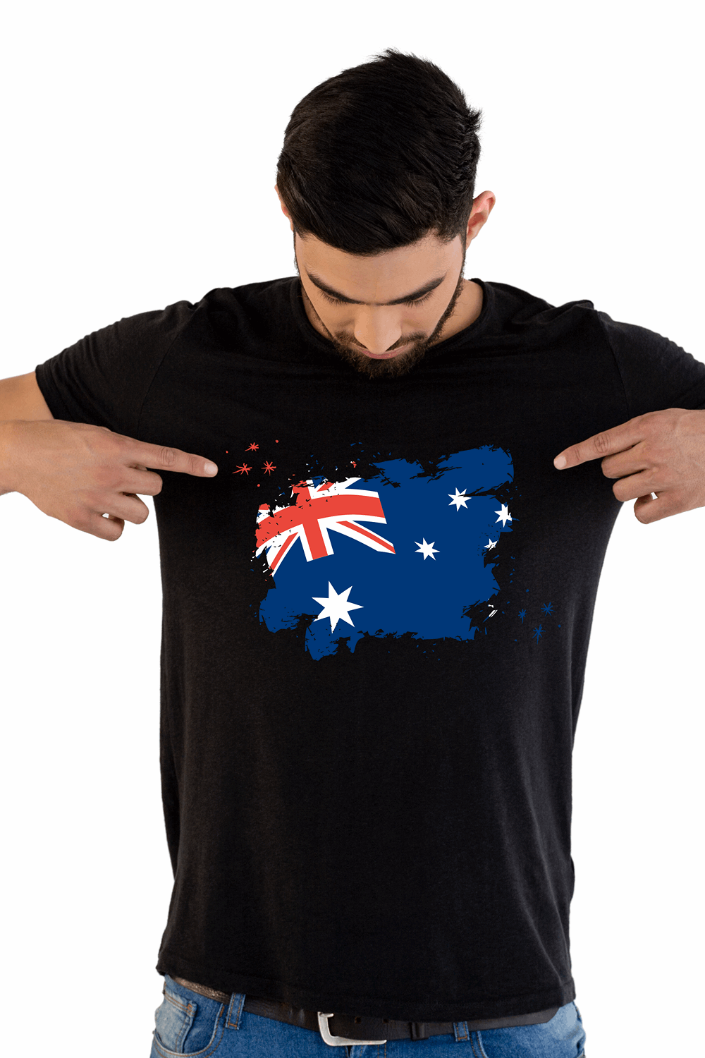 Australian Flag Football Team 100% Cotton T-Shirt