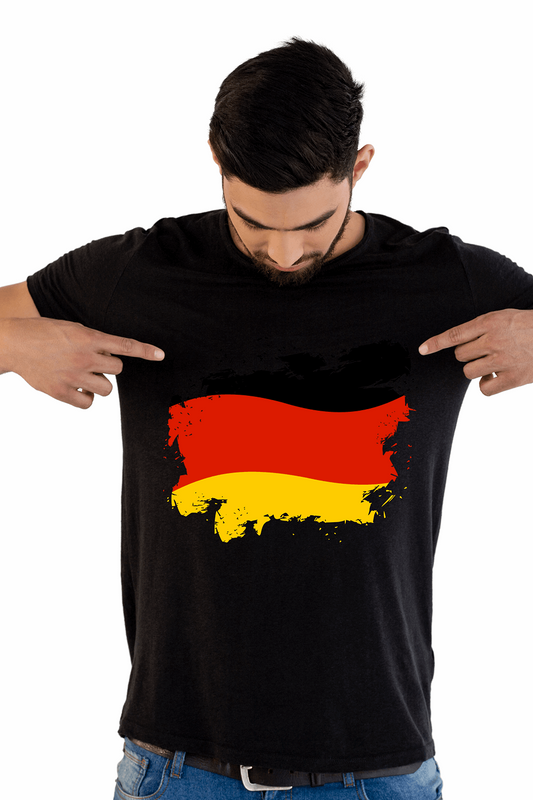 Germany Flag Printed 100% Cotton T-Shirt