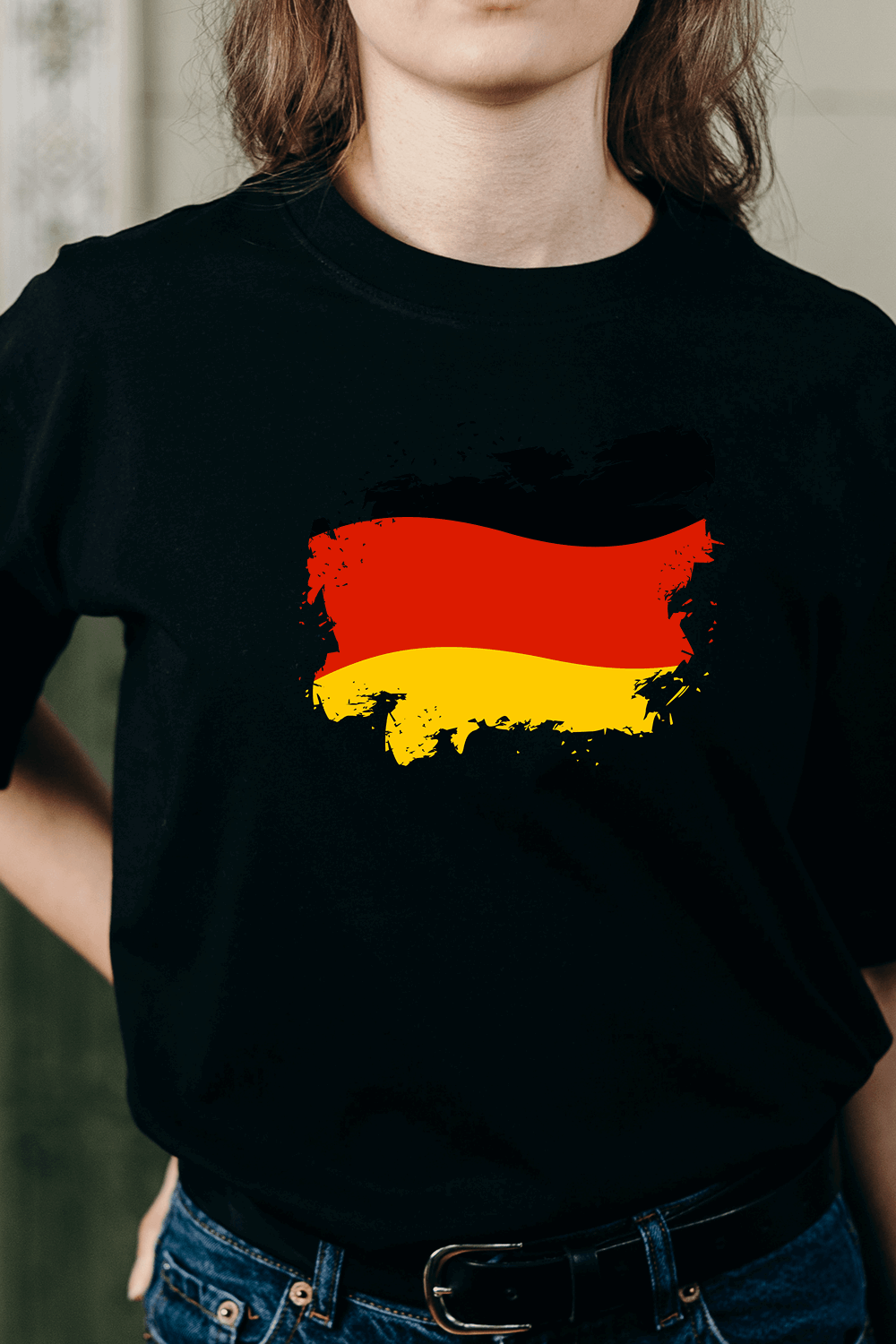 Germany Flag Printed 100% Cotton T-Shirt