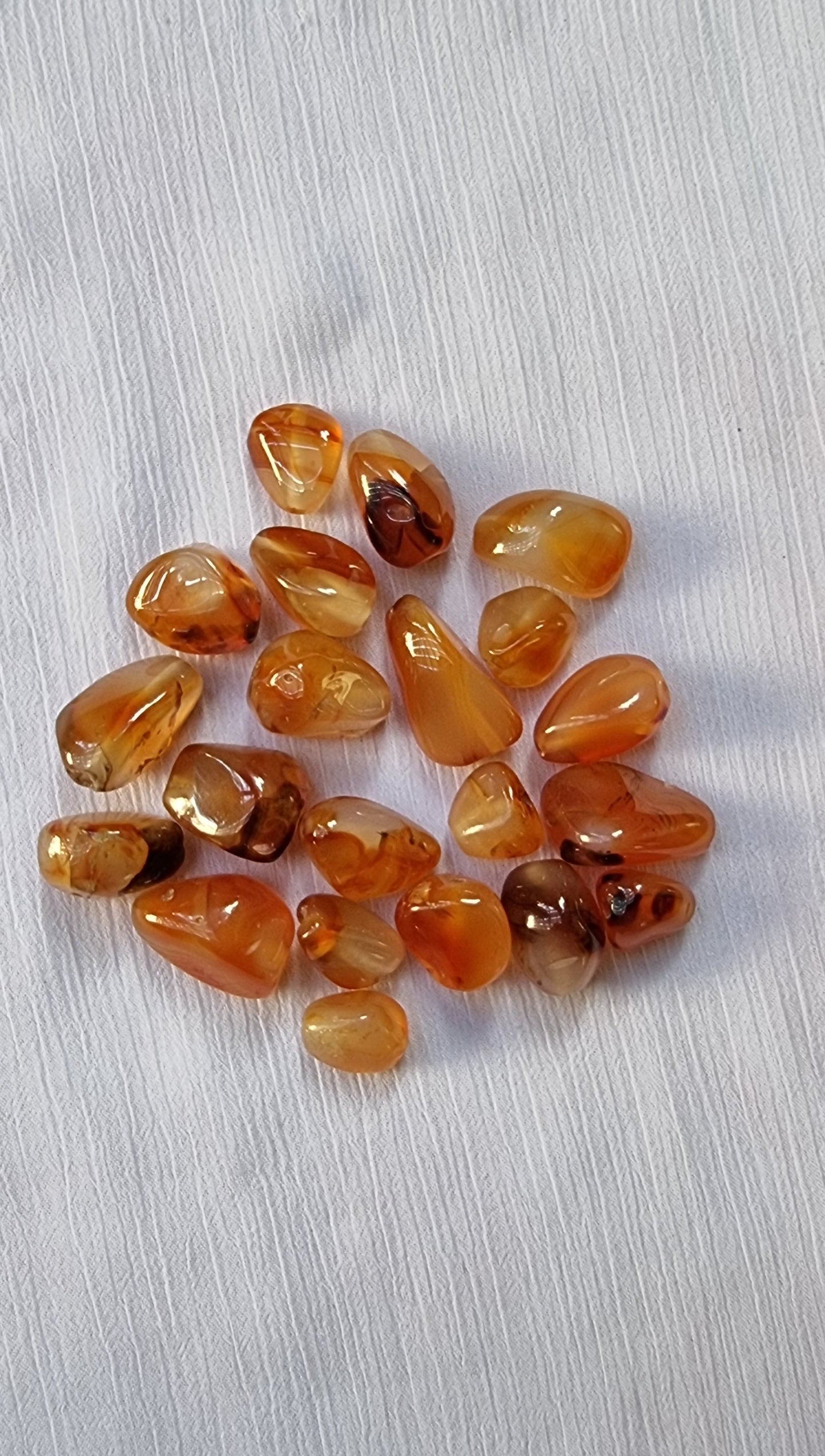 21 Natural Orange Sardonyx Stones For Jewelry Making