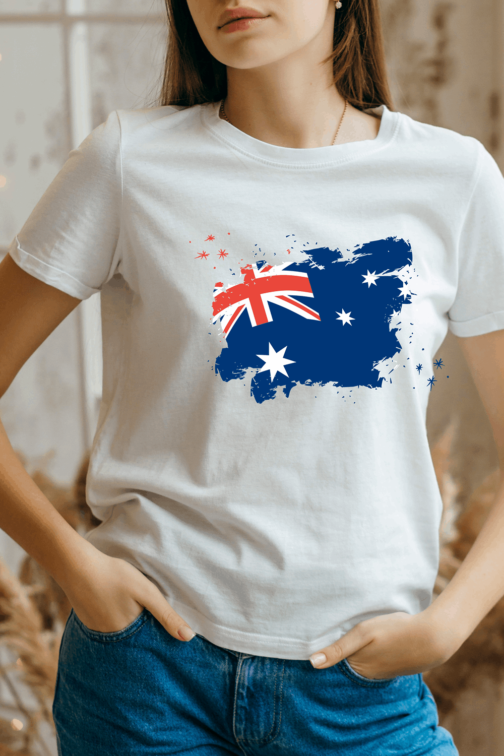 Australian Flag Football Team 100% Cotton T-Shirt