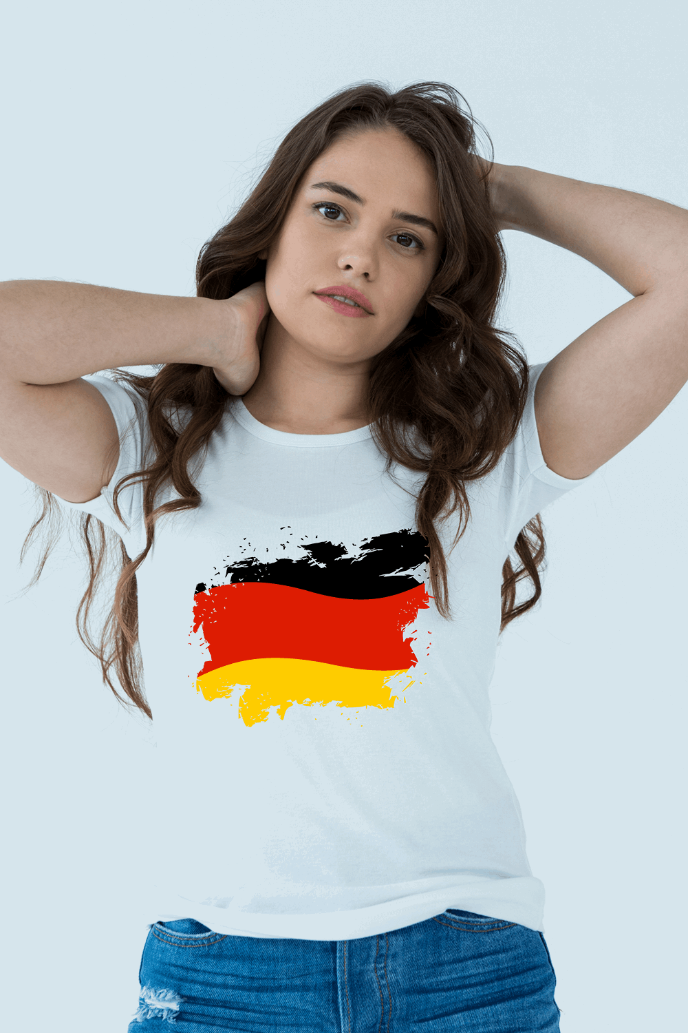 Germany Flag Printed 100% Cotton T-Shirt