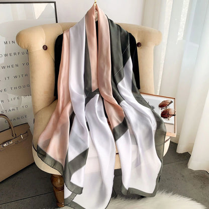 Large Silk Feel Scarf (180*90CM)  Shawl Scarf