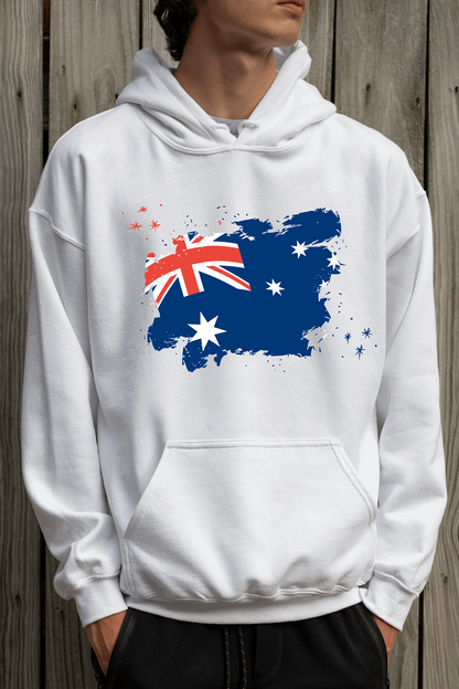 Australian Flag Cotton Hoodie