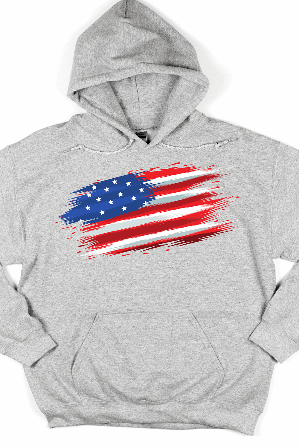 Fourth of July Parade United States Flag Cotton Hoodie