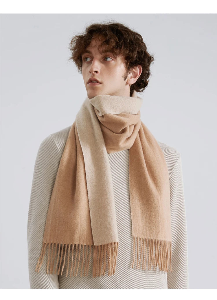 100% Wool Double sided Scarf