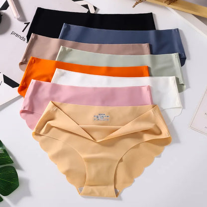 4Pcs Seamless Mid Waist Panties Set